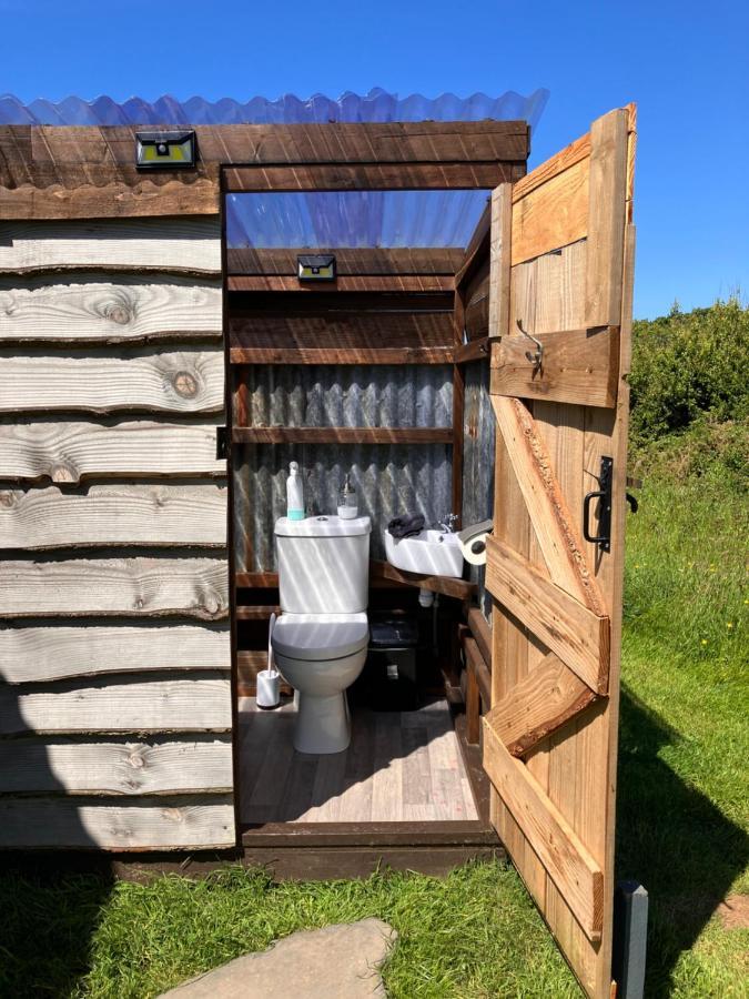 Shepherds Hut In A Private Meadow With Sea Views Hartland Ngoại thất bức ảnh